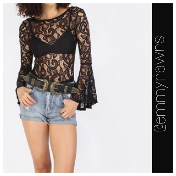 New Black Laced bodysuit - Picture 4 of 4