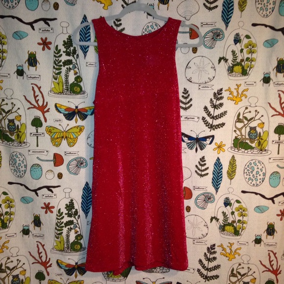 Ruby Red Sparkly Dancer Dress