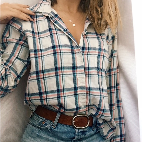 American Eagle Outfitters boyfriend flannel shirt