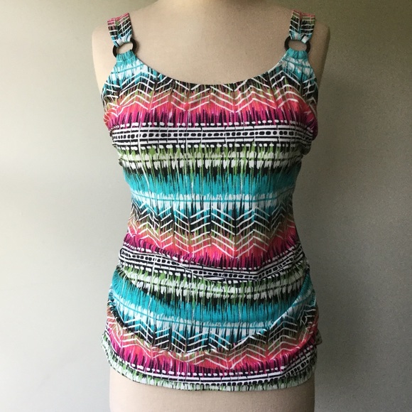 Croft&Barrow D-cup Tankini Top