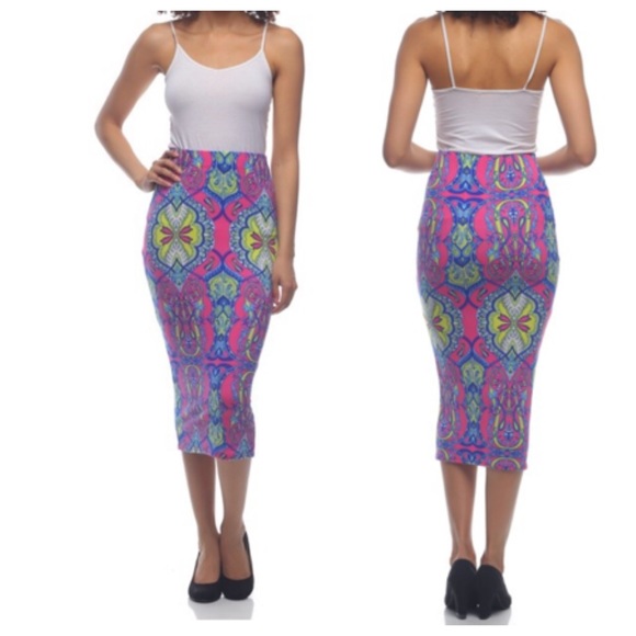 Beautiful print skirt - Picture 2 of 3