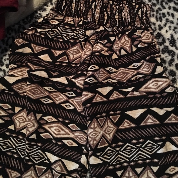 Tribal Wide Leg BOHO Pants