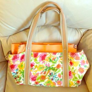 Purse/beach bag w handles n pockets 4 cell!!🌺🌻