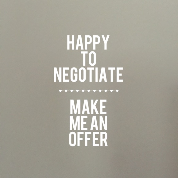 Happy to negotiate - make an offer