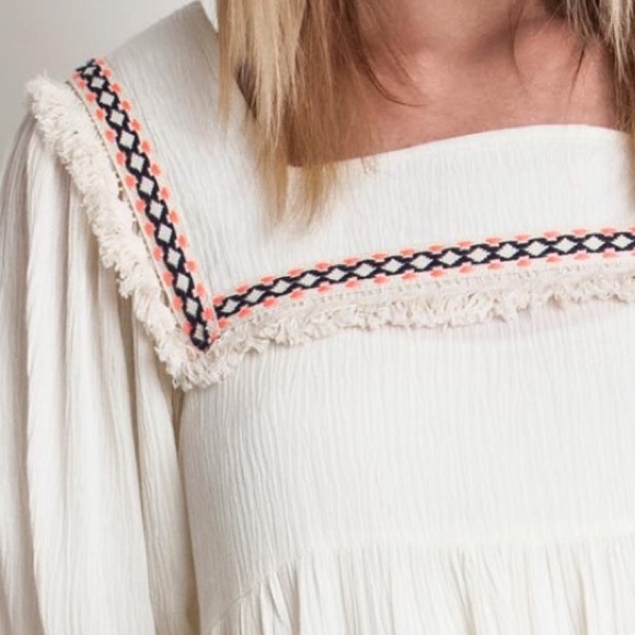 Cream Boho Dress - Picture 2 of 4