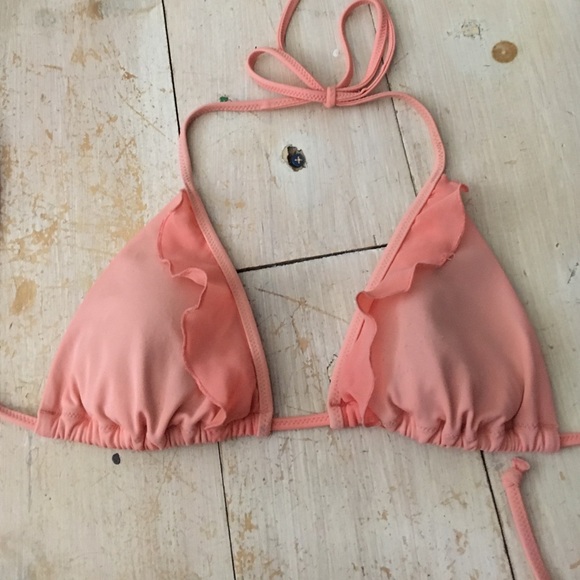 Pink bikini top