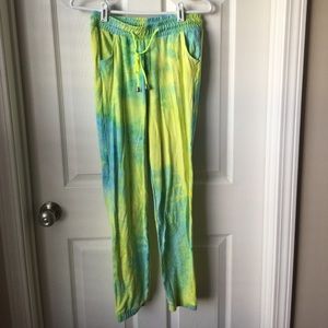 Tie dye yoga pants