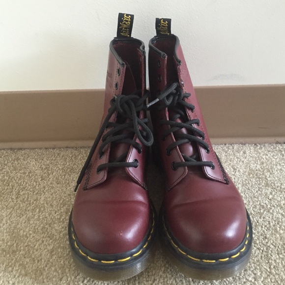 Dr Martens Boots Cherry Red Smooth