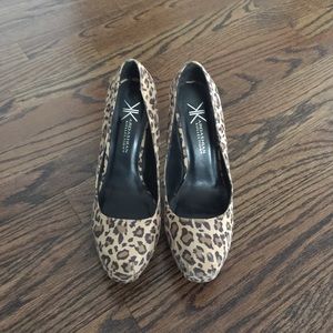 Kardashian Kollection leopard pumps