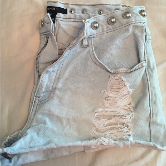 Studded Jean Shorts - Picture 2 of 4