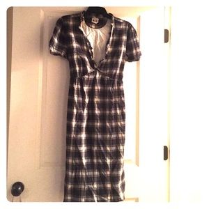 Plaid Peasant Dress