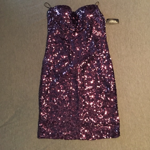 Purple Sequin Dress