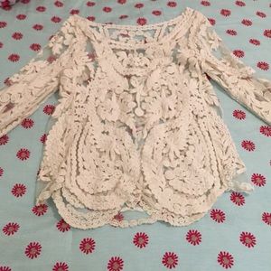 Lace/mesh top