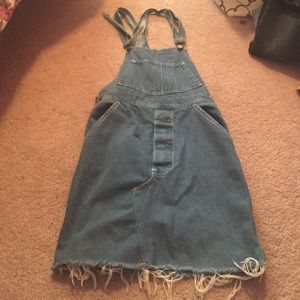 Overall jean dress