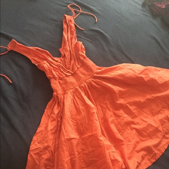 H&M Divided Peach  Low Cut Sundress