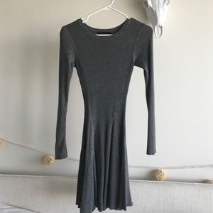 Ribbed long sleeve skater dress size XS/S Akira