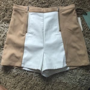 High waisted shorts