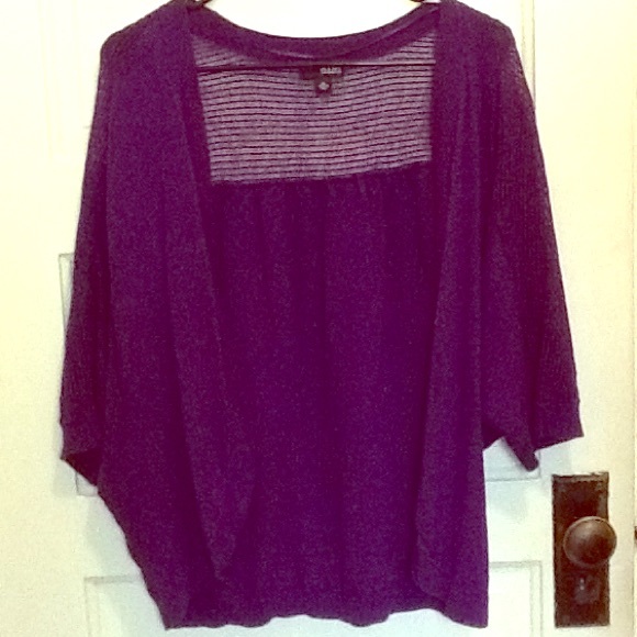 Purple cardigan