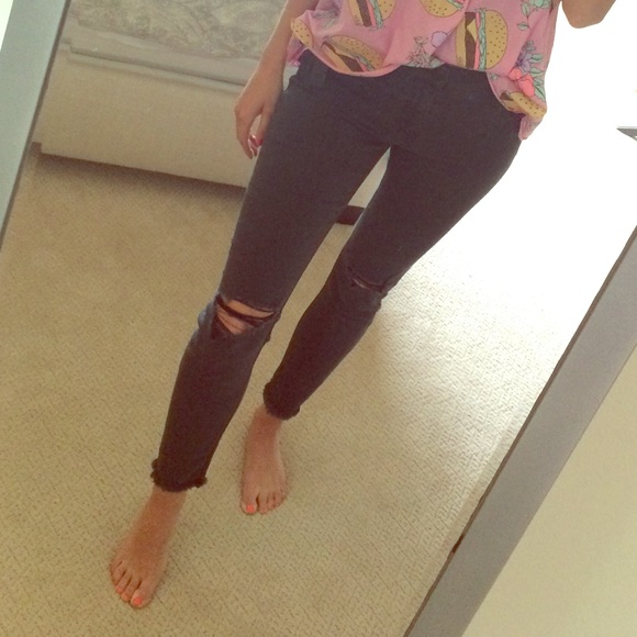 Joe's Jeans Pants - Joe's Grey Distressed Jeans - 28