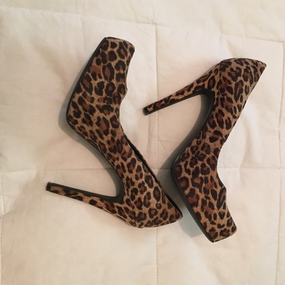 Leopard print heels