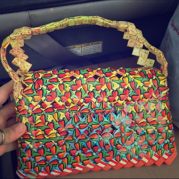 Plastic Woven Purse