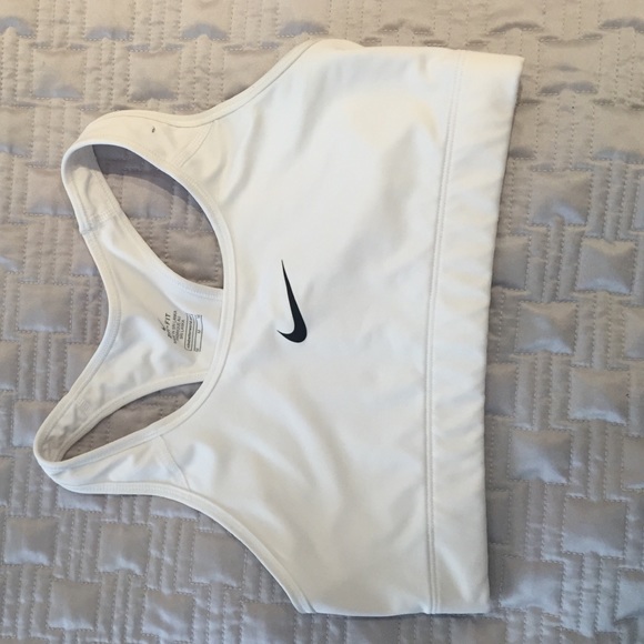 white sports bra