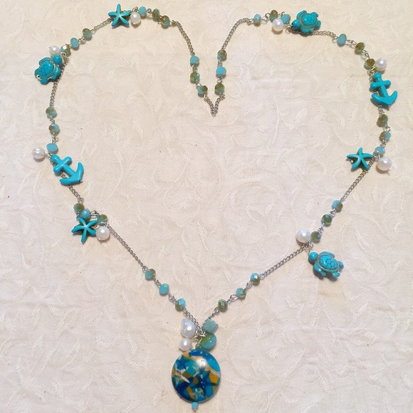 Just Beachy- Necklace and Earrings!