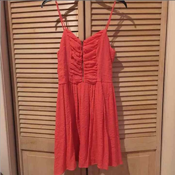 Coral summer dress