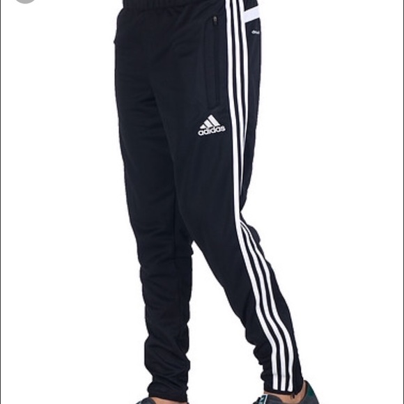 Black adidas joggers