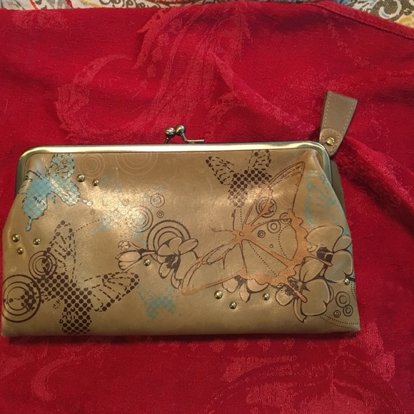 Huge Fossil wallet.  Gorgeous olive green.