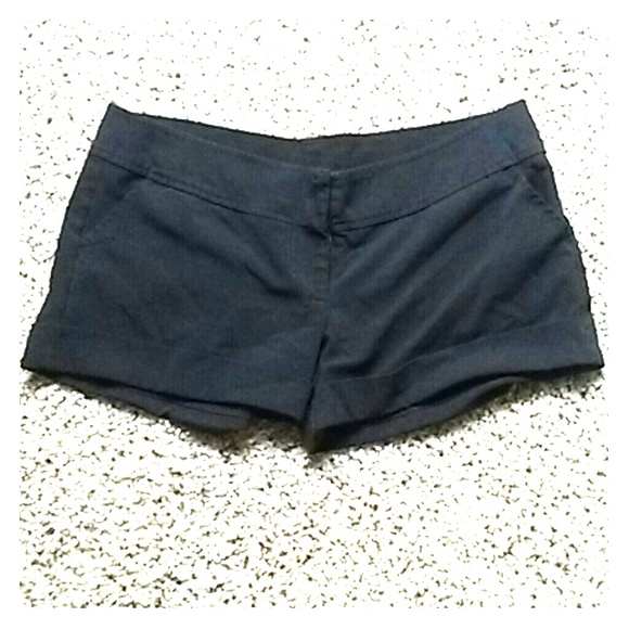 Black Linen Shorts