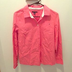 Tommy Hilfiger button down- Salmon