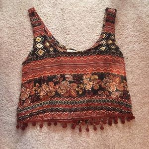 Print crop top