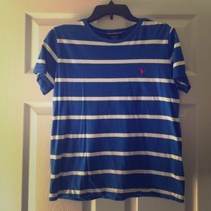 Blue/white striped Ralph Lauren T-shirt