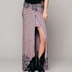 Free People Printed Knit Column Skirt