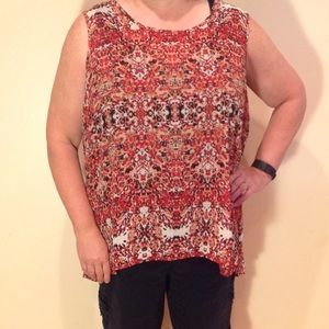 Rose and Olive Sheer Tank