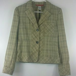 Anne Klein (AK) Plaid Blazer