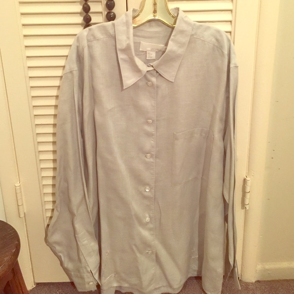 DKNY Linen Light gray longsleeves