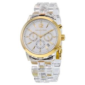Michael Kors Watch w/ Clear Band