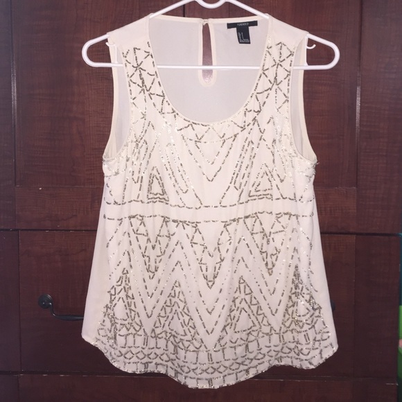 Beaded white blouse