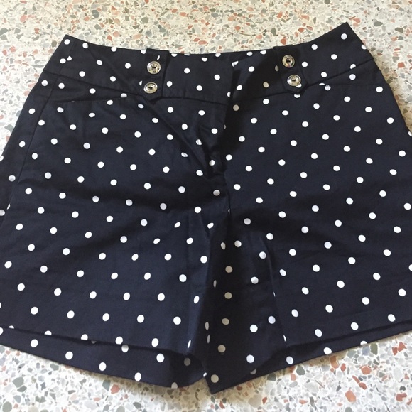 White House Black Market polka dot shorts