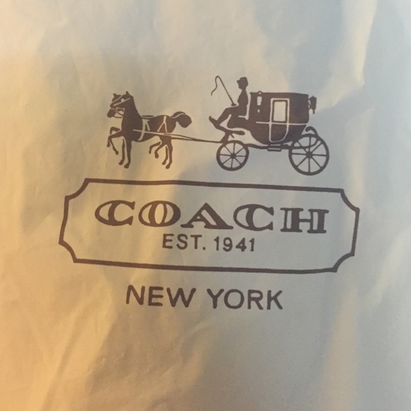 A men's coach leather coat