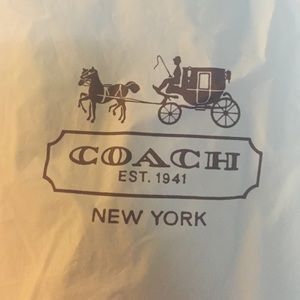 A men's coach leather coat