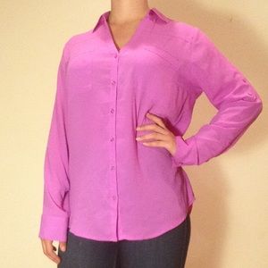 Express Button Down Blouse