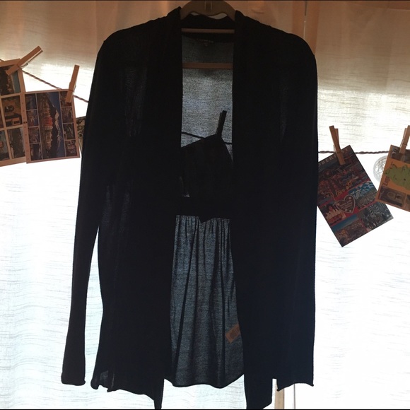 Light Black Cardigan from Express