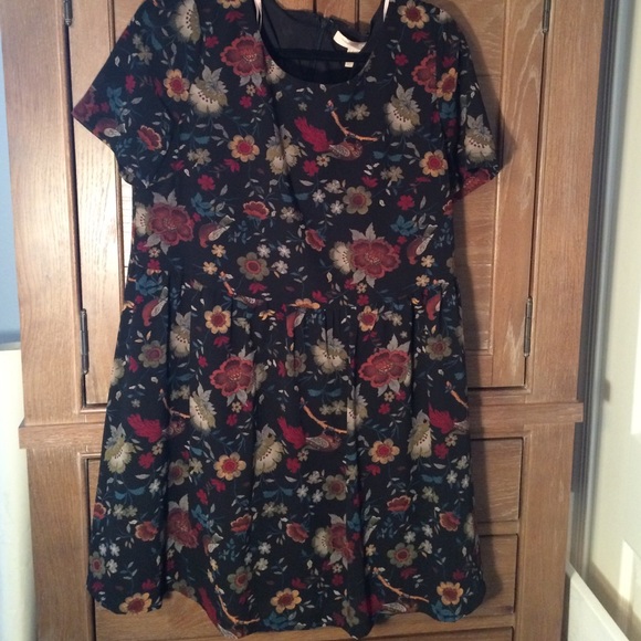 Forever 21 Floral print babydoll dress