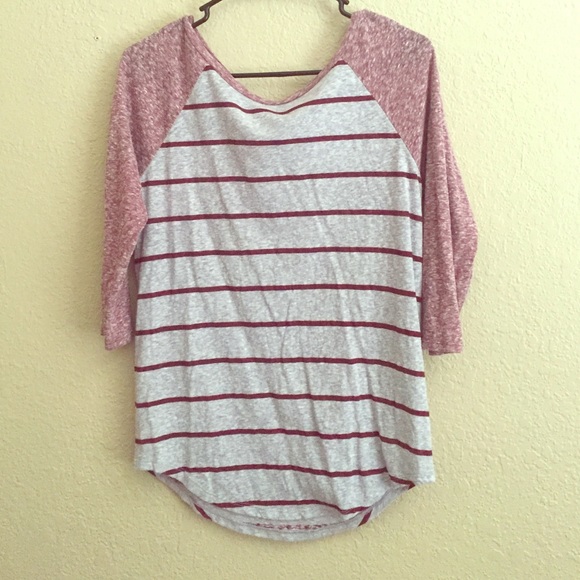 Striped Baseball Tee - Picture 1 of 2