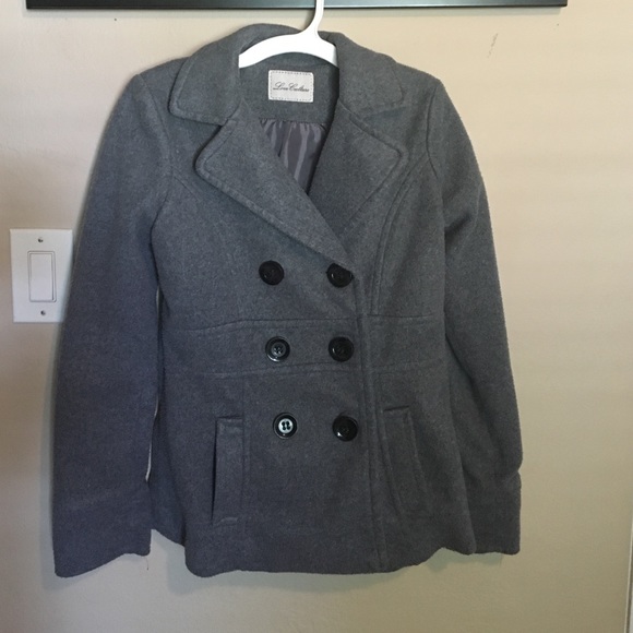 Grey pea coat