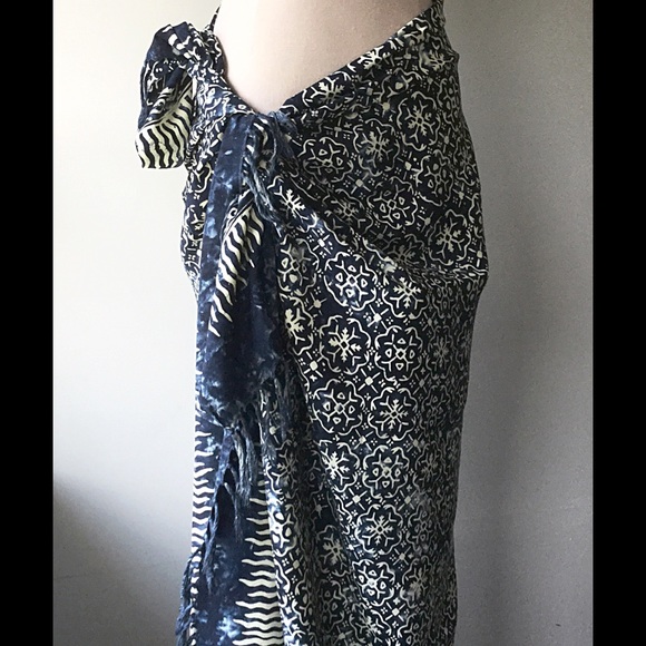 Indigo Batik Sarong from Indonesia