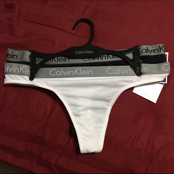 Calvin Klein thongs.